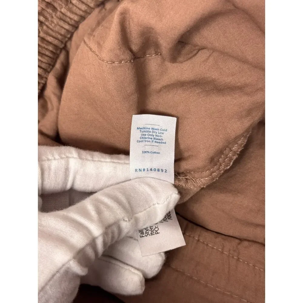 Marine Layer Allison Corduroy Wide Leg Pants Large Womens Tan - Picture 7 of 8